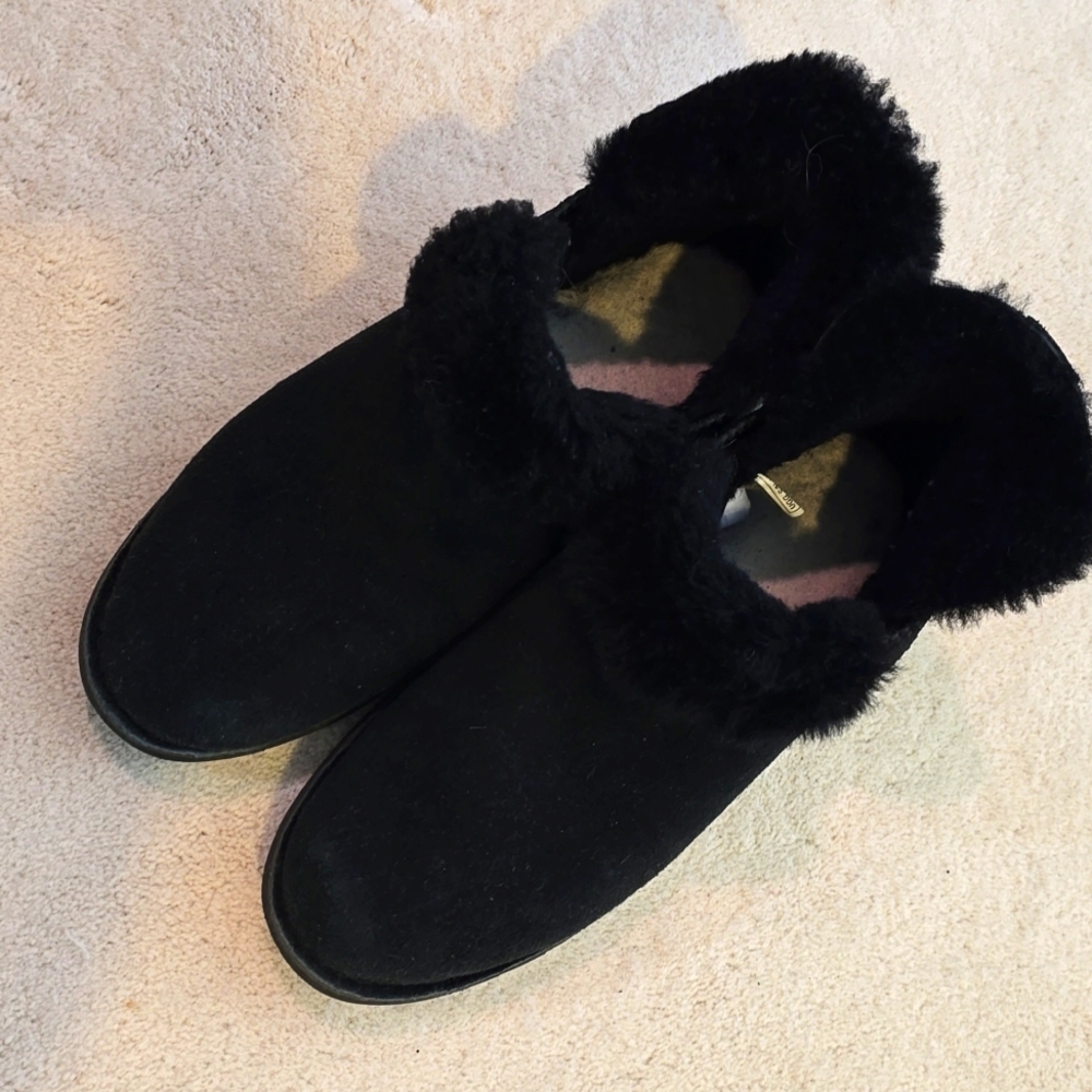 Ugg booties, black, size 10.5